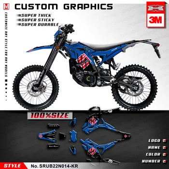 Наклейки для мотокросса с графикой Кунг-фу, набор виниловых наклеек, виниловая обертка для Sur Ron Ultra Bee Electric Dirt Bike SURRON, синий