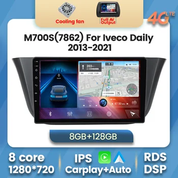 8 + 128 Г 2 DIN Carplay Android 12 Авторадио Видео Мультимедийный Плеер для Iveco Daily 2013-2021 Навигация Стерео IPS Сенсорный Экран