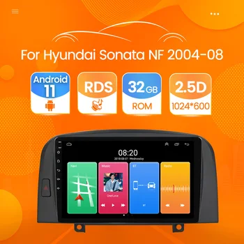 32GBROM Android 12 Автомобильный Радиоприемник для Hyundai SONATA NF 2004 2005 2006 2007 2008 Мультимедийный Видео Стерео Авто Плееры WIFI Головное Устройство