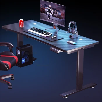 Современные искусственные настольные киберспортивные столы для офисной мебели, Подъемный компьютерный стол, легкие Роскошные домашние игровые столы для отдыха