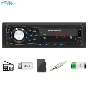 Автомобильный MP3-плеер 1Din, Автомобильные Аксессуары, Bluetooth, Авто FM, стерео аудио, радио, USB/SD/AUX-ВХОД, управление