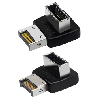 USB 3.1 Type E 90-градусный преобразователь / вертикальный адаптер типа E для быстрой передачи данных для внутреннего разъема материнской платы ПК
