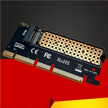 Адаптер PICE-M2 NVMe SSD NGFF PCIE M2 Riser Card Adapter 64 ГБ PCI Express 4,0x4 X8 X16 Поддерживает 2230 2242 2260 2280 m.2 NVME